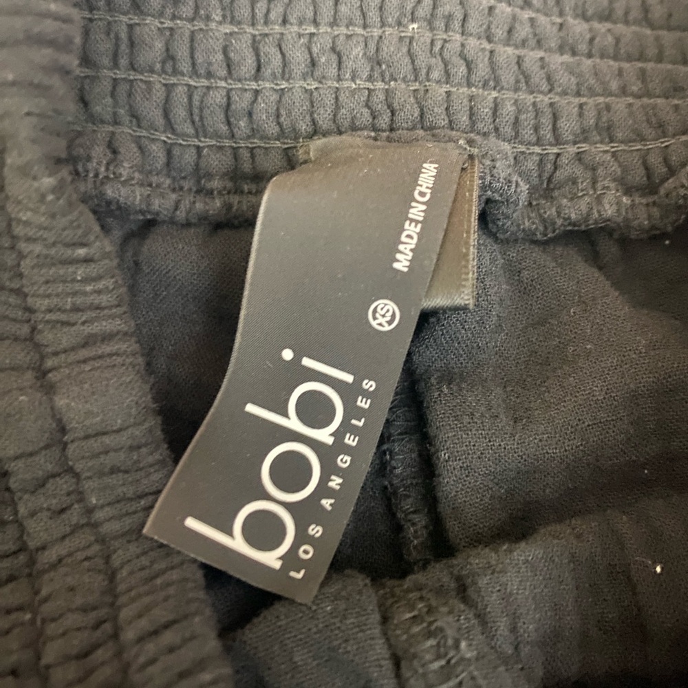 Bobi Los Angeles Black Balloon Pants size XS 100% Cotton - Picture 4 of 7